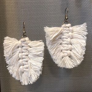 Hand braided earrings